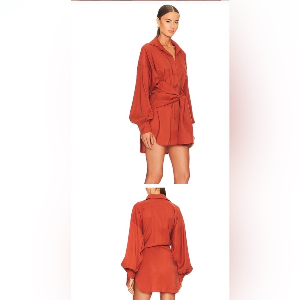 NONchalant Label Dafne Dress in Rust